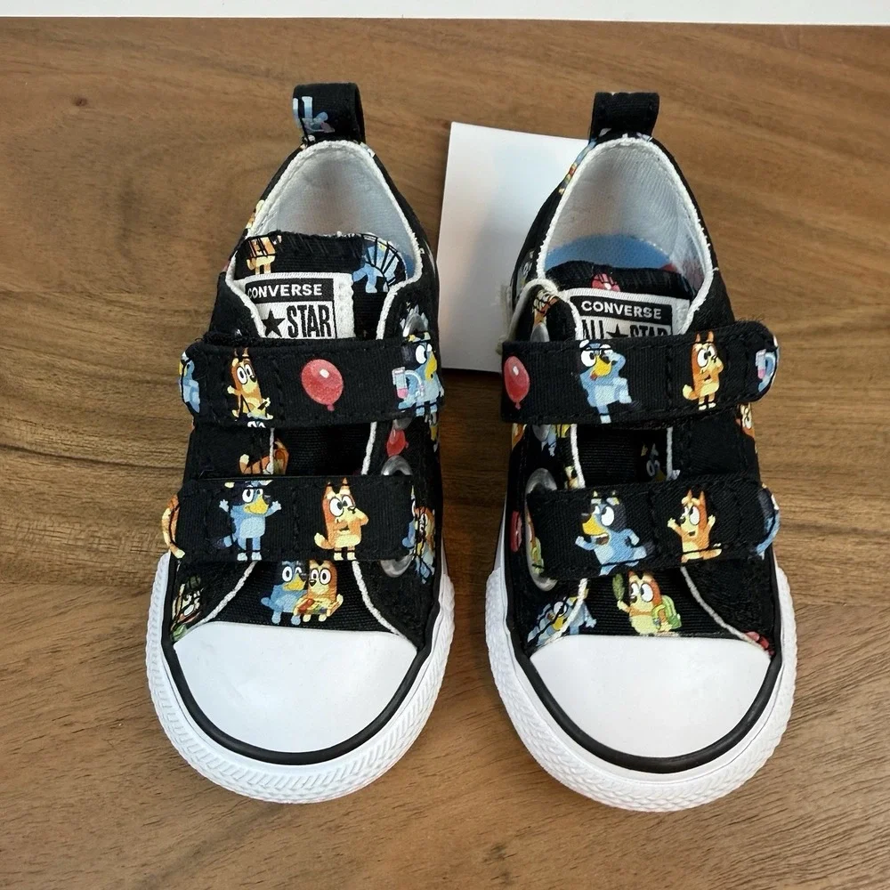 New Little Kids Converse Bluey Chuck‎ Taylor All Star 2V OX Sneakers Size 5 C